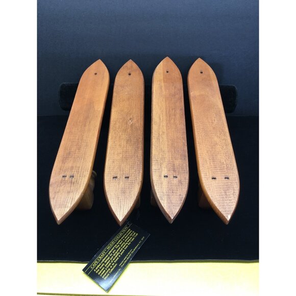 Vtg The Cape Craft Collection Wood Wall Sconces Candle Holders NEW - Set of 4 - Picture 14 of 16